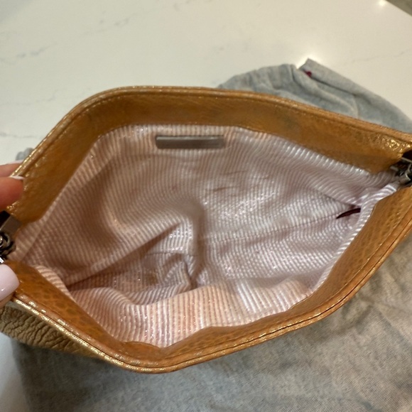 Lauren Merkin Metallic Gold Evening Bag - Picture 3 of 7